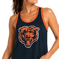 Women's G-III 4Her by Carl Banks Navy Chicago Bears Tater II Racerback Tank Top
