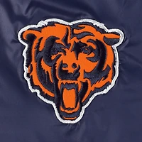 Women's G-III 4Her by Carl Banks Oatmeal/Navy Chicago Bears Switchback Reversible Full-Zip Jacket