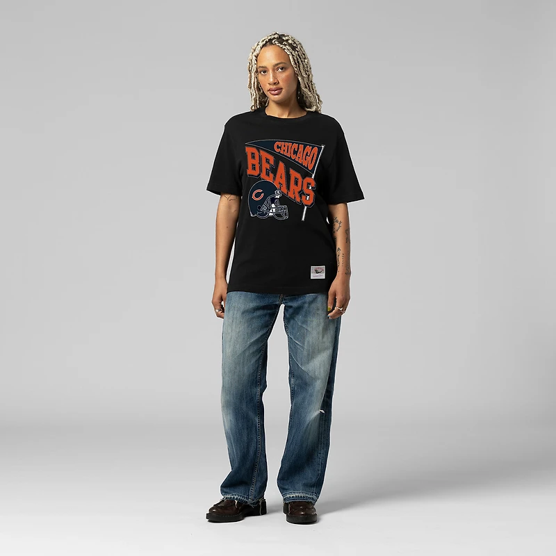Women's Mitchell & Ness  Black Chicago Bears Team Dynamic Boyfriend T-Shirt