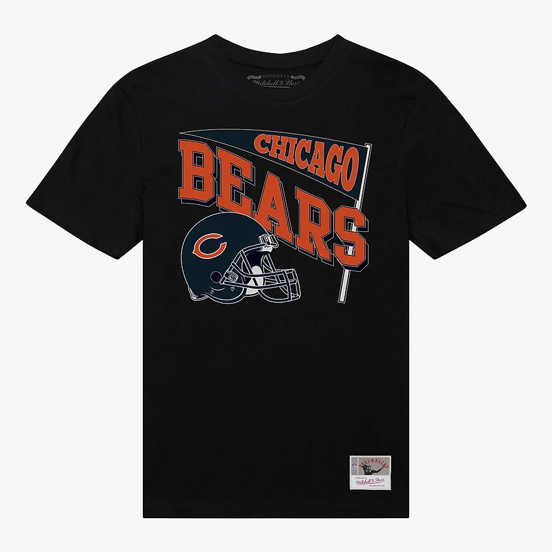 T-shirt noir Mitchell & Ness pour femme, motif petit ami dynamique des Chicago Bears