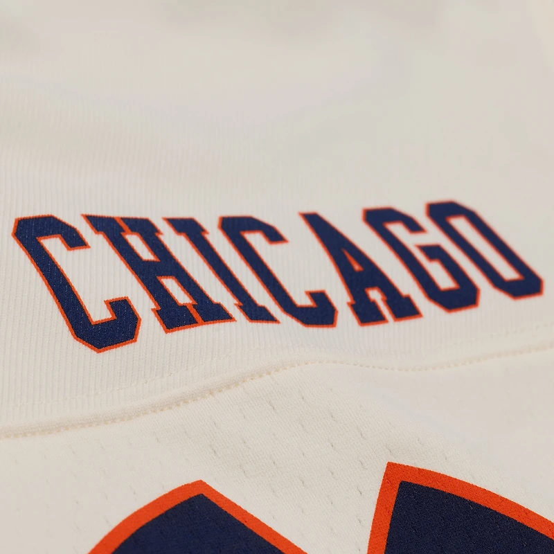 Women's Mitchell & Ness Walter Payton Cream Chicago Bears Retired Player Cropped Fashion Jersey