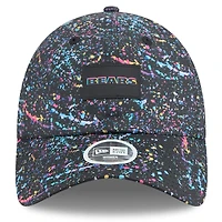 Casquette ajustable à queue de cheval Crucial Catch NFL 2025 des Chicago Bears pour femme, noire, New Era