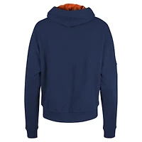 Women's New Era Navy Chicago Bears Boxy Pullover Hoodie
