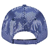 Casquette ajustable 9FORTY à paillettes bleu marine pour femme New Era Chicago Bears