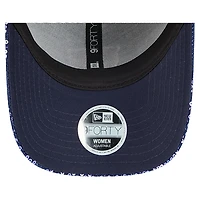 Casquette ajustable 9FORTY à paillettes bleu marine pour femme New Era Chicago Bears