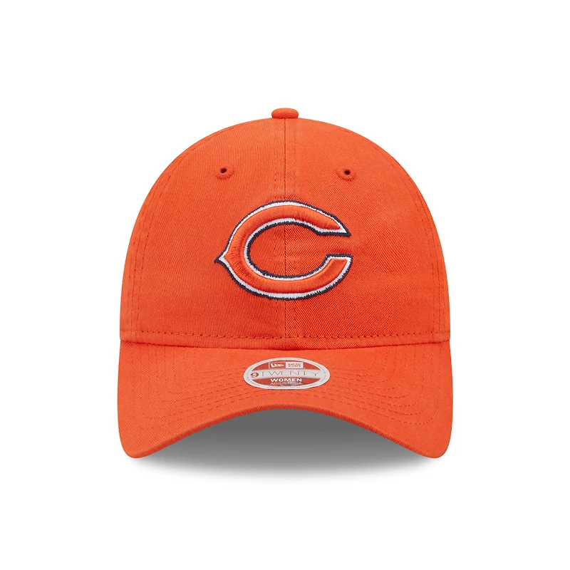 Casquette ajustable orange Chicago Bears Core Classic 2.0 9TWENTY pour femme
