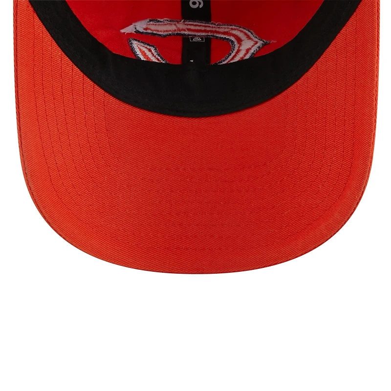 Casquette ajustable orange Chicago Bears Core Classic 2.0 9TWENTY pour femme