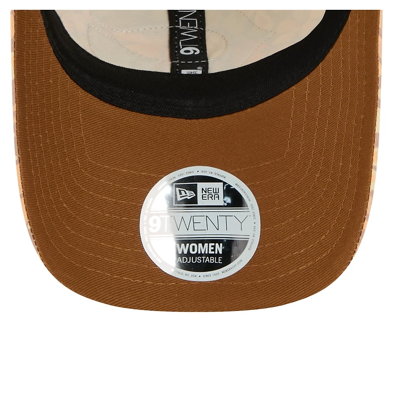 Women's New Era  Tan Chicago Bears Floral 9TWENTY Adjustable Hat