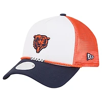 Women's New Era White/Navy Chicago Bears Friendship Bracelet 9FORTY Adjustable Hat