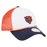 Women's New Era White/Navy Chicago Bears Friendship Bracelet 9FORTY Adjustable Hat