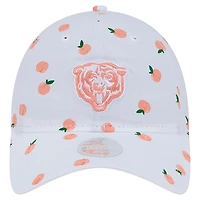 Women's New Era  White Chicago Bears Fruit Pattern 9TWENTY Adjustable Hat