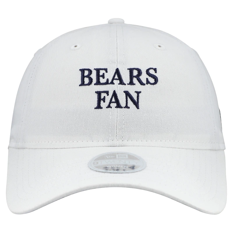 Women's New Era White Chicago Bears Team Fan 9TWENTY Adjustable Hat