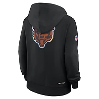 Women's Nike Black Chicago Bears 2025 NFL Crucial Catch Sideline Standard Issue Dri-FIT Hoodie