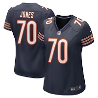 Maillot Nike Braxton Jones pour femme, bleu marine, joueur de jeu des Chicago Bears