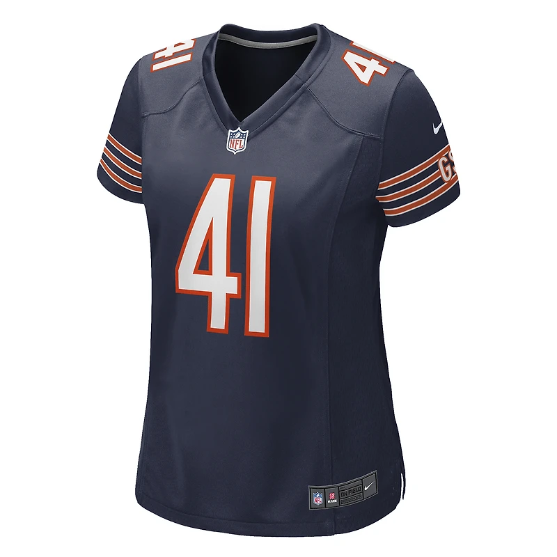 Maillot de joueur retraité Nike Brian Piccolo pour femme des Chicago Bears Game, bleu marine