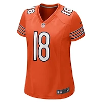 Maillot de match alternatif Nike Caleb Williams orange des Chicago Bears pour femme