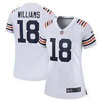 Maillot de joueur remplaçant Nike Caleb Williams pour femme, blanc, Chicago Bears