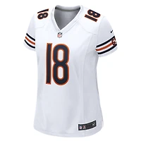 Maillot de joueur jeu Nike Caleb Williams blanc des Chicago Bears pour femme