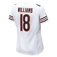 Maillot de joueur jeu Nike Caleb Williams blanc des Chicago Bears pour femme