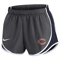 Short Nike Performance Tempo Chicago Bears pour femme, gris anthracite