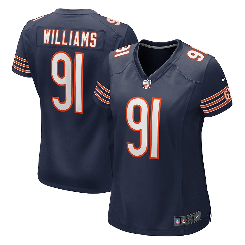 Maillot de match Nike Chris Williams bleu marine des Chicago Bears pour femme