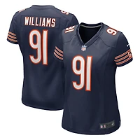 Maillot de match Nike Chris Williams bleu marine des Chicago Bears pour femme