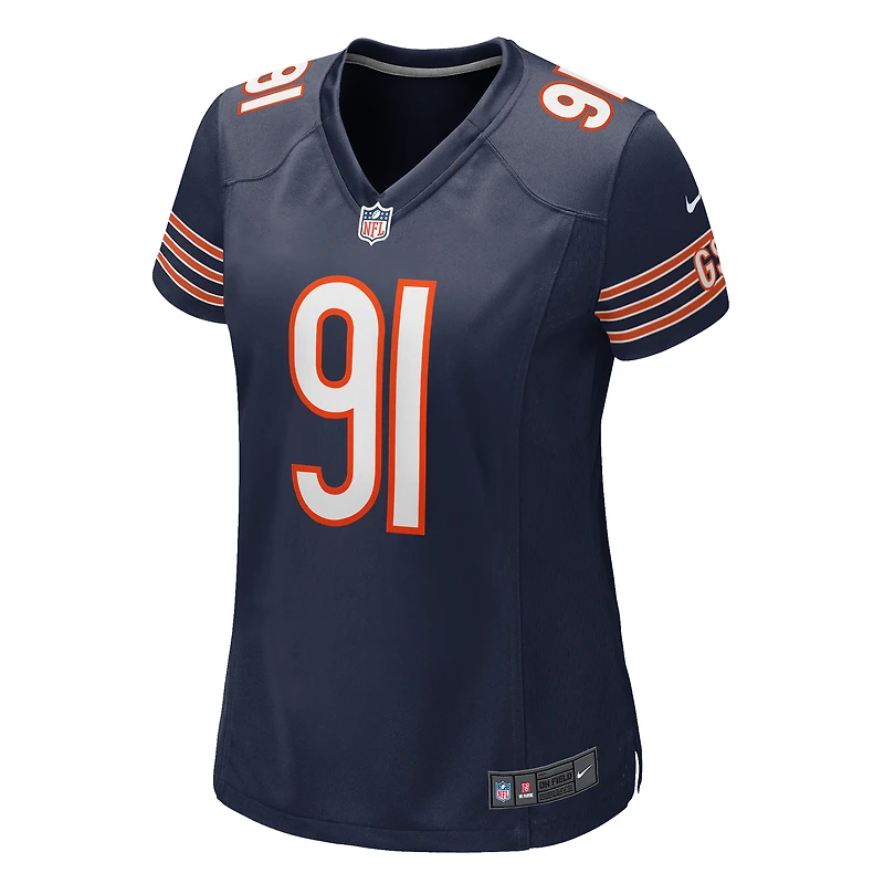 Maillot de match Nike Chris Williams bleu marine des Chicago Bears pour femme