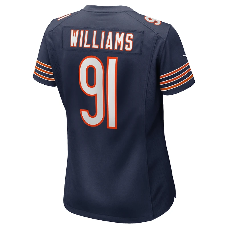 Maillot de match Nike Chris Williams bleu marine des Chicago Bears pour femme