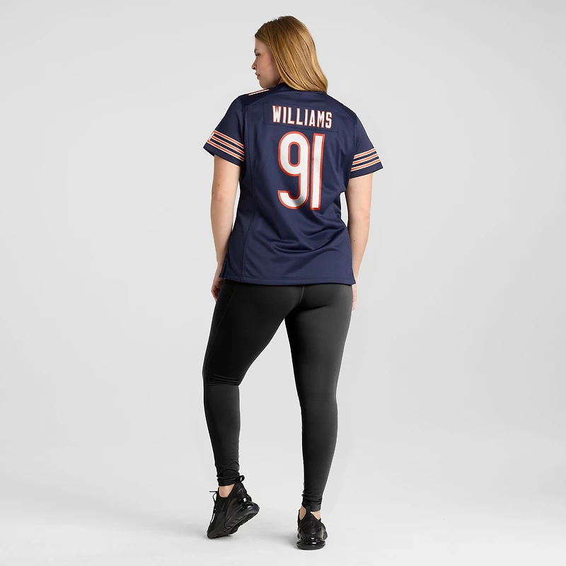 Maillot de match Nike Chris Williams bleu marine des Chicago Bears pour femme