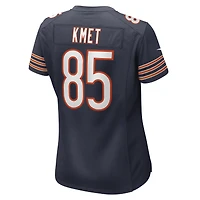 Maillot de match Nike Cole Kmet des Chicago Bears pour femme, bleu marine