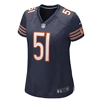 Maillot de joueur retraité Nike Dick Butkus pour femmes, bleu marine, Chicago Bears Game