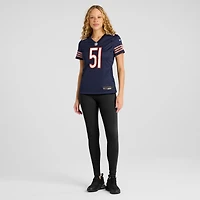 Maillot de joueur retraité Nike Dick Butkus pour femmes, bleu marine, Chicago Bears Game