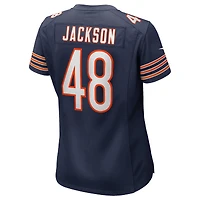 Maillot Nike D'Marco Jackson bleu marine pour femme des Chicago Bears