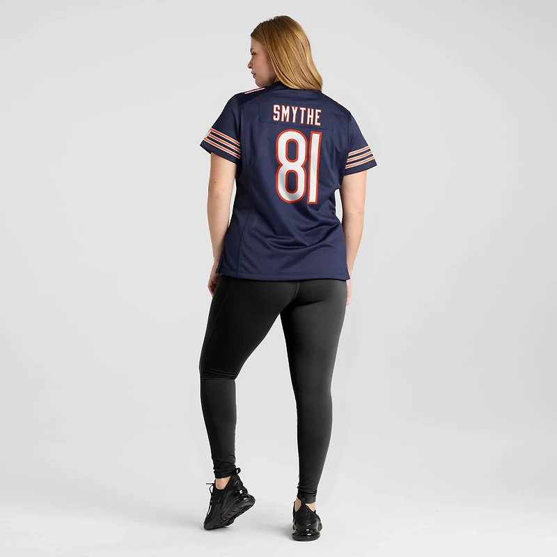 Maillot Nike Durham Smythe bleu marine pour femme des Chicago Bears