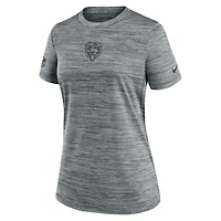 T-shirt Nike gris Chicago Bears Sideline Velocity Dri-FIT pour femme