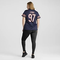Maillot de match Nike James Lynch bleu marine des Chicago Bears pour femmes