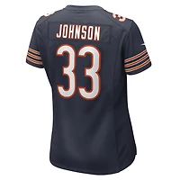 Maillot de match Nike Jaylon Johnson des Chicago Bears pour femme, bleu marine