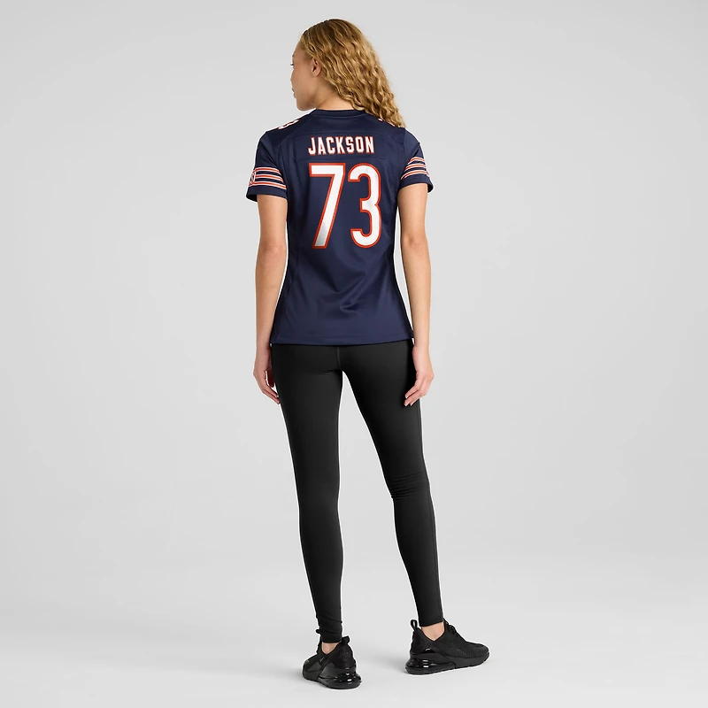 Women's Nike Jonah Jackson Navy Chicago Bears Team Game Jersey