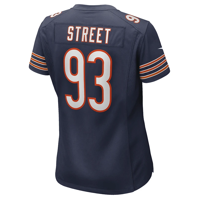 Maillot de match Nike Kentavius ​​Street Navy pour femme, Chicago Bears