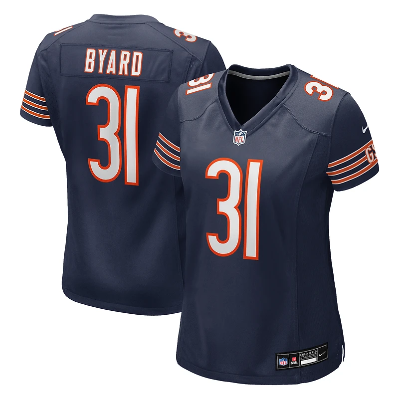 Maillot Nike Kevin Byard bleu marine pour femme des Chicago Bears