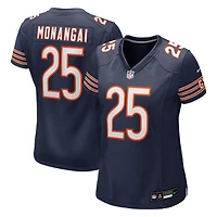 Maillot Nike Kyle Monangai bleu marine pour femme des Chicago Bears