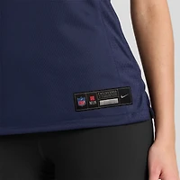 Maillot Nike Luke Newman bleu marine pour femme des Chicago Bears