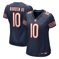 Women's Nike Luther Burden III  Navy Chicago Bears Team Game Jersey