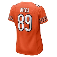 Maillot de joueur retraité Nike Mike Ditka orange des Chicago Bears pour femme