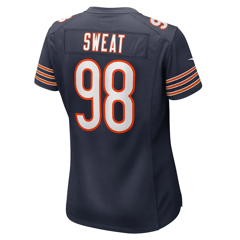 Maillot de match Nike Montez Sweat pour femme, bleu marine, Chicago Bears