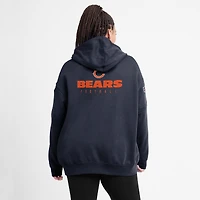Sweat à capuche en polaire Sideline Club Nike Chicago Bears 2023 pour femme, bleu marine