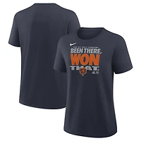 Women's Nike Navy Chicago Bears 2025 NFC North Division Champions Locker Room Trophy Collection T-Shirt