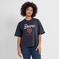 Women's Nike Navy Chicago Bears Essential Script Relaxed Boxy T-Shirt