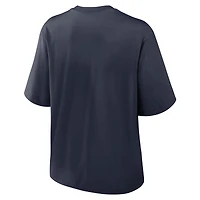 Women's Nike Navy Chicago Bears Essential Script Relaxed Boxy T-Shirt