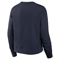 Women's Nike Navy Chicago Bears High Hip Fleece Pullover Sweatshirt